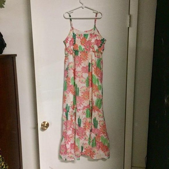 The Childrens Place Dress Girls XL 14 NEW Floral Long - Picture 5 of 12